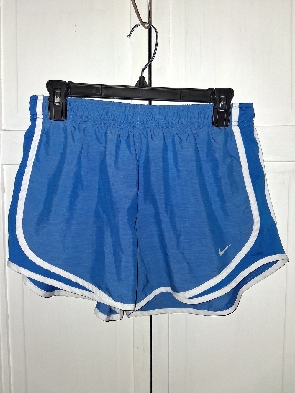 Nike Women's Blue Running Shorts with White Trim